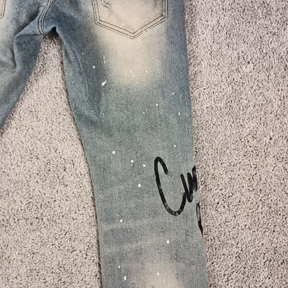 NEW Tulones Currency Collection Men's Dust Wash Denim Jeans 34 Waist NWT - Picture 7 of 15